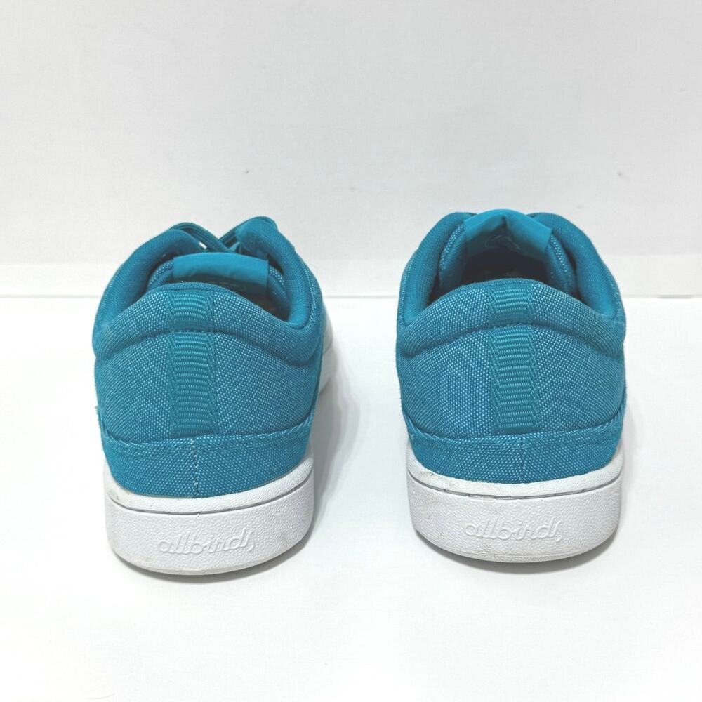ALLBIRDS Women’s Lace Up Canvas Pacer Athletic Shoe Thrive Teal Size 7 - Picture 4 of 13
